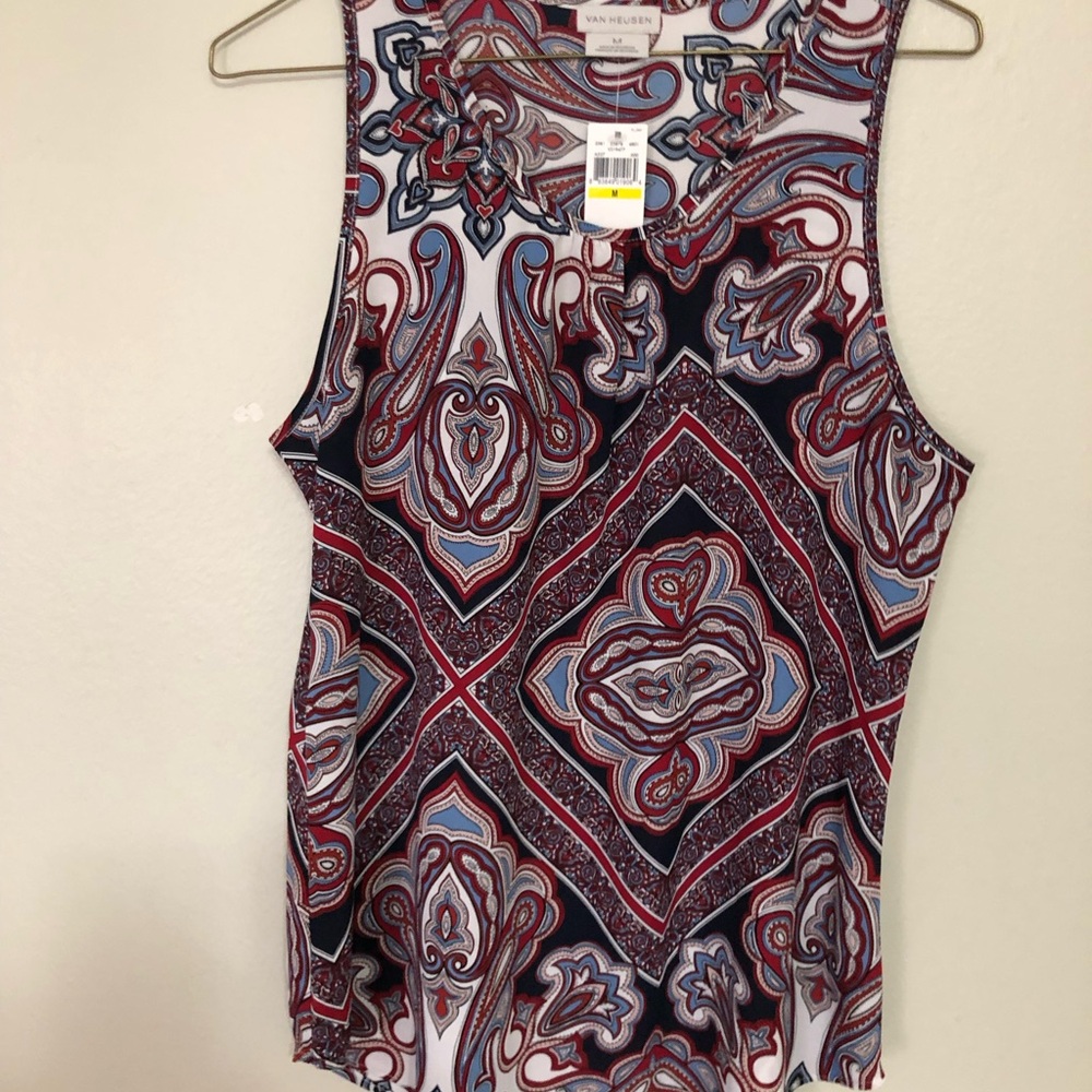 Van Heusen Multicolor Paisley Tank Top